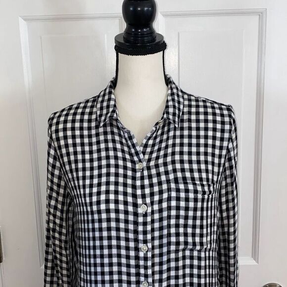 SO soft checkered button up shirt size M - Picture 2 of 10